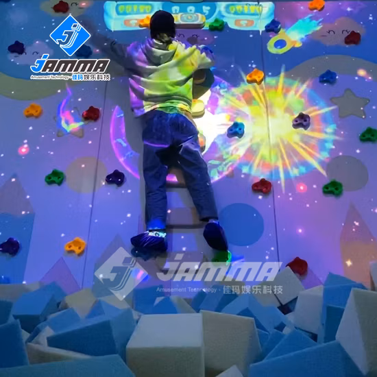 Indoor Interactive Projection Indoor Rock Climbing Projection Multiplayer Interactive Projection Game