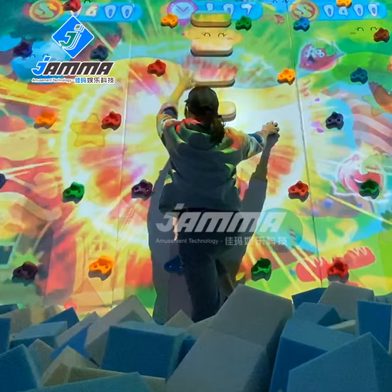 Projeção Interativa Interna Projeção Interna de Escalada em Rocha Jogo Multijogador de Projeção Interativa