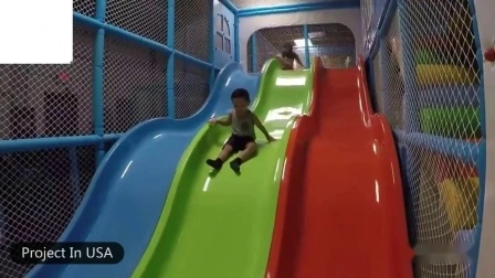 Tampoline interno Parque de diversões para crianças Parque de diversões interno interativo para crianças