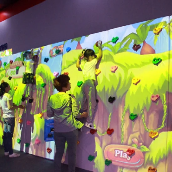 Parede de escalada AR Projeção interativa Construção de parede Parque infantil